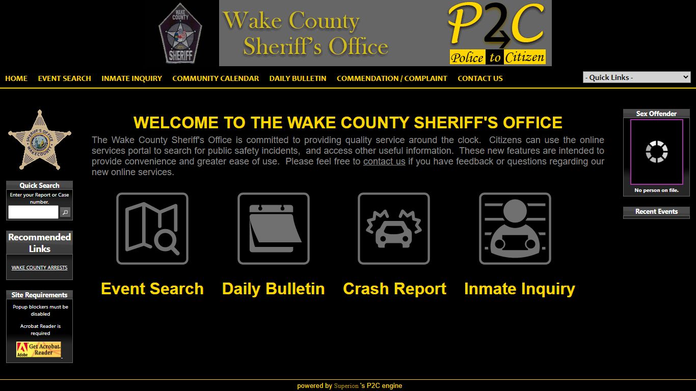 Wake County Sheriff's Office P2C